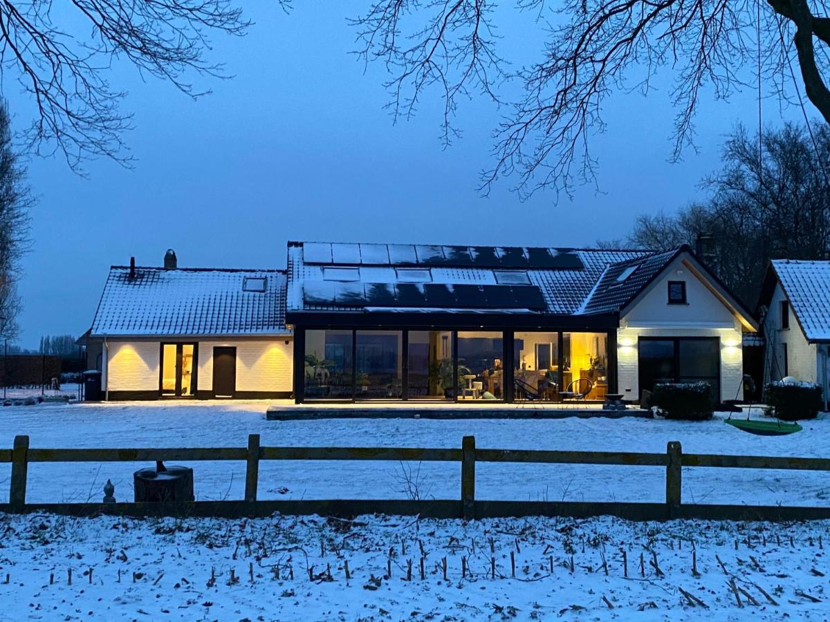 Damse Paveljoentje Comfort En Uitzicht In Damme Bagian luar foto